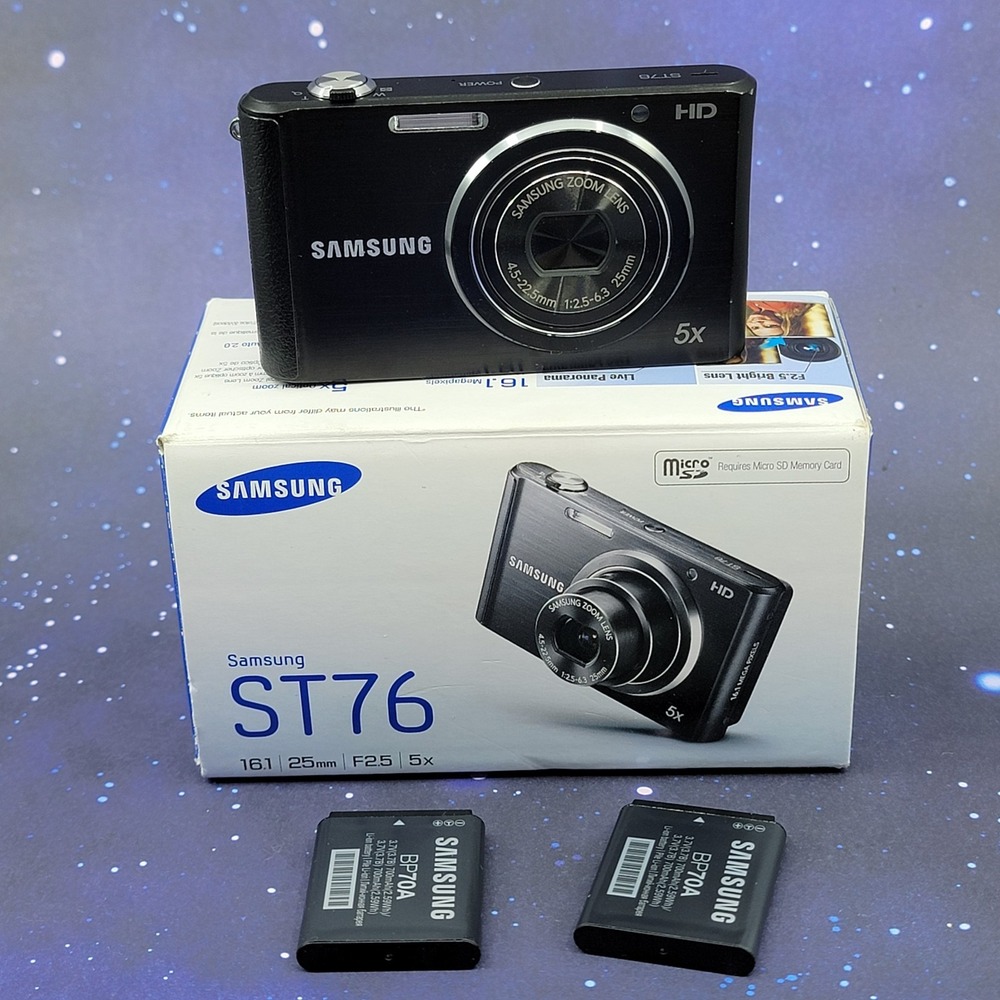 Samsung ST Series ST76 16.1MP 5x Optical Zoom Digital Camera For Parts/Repair